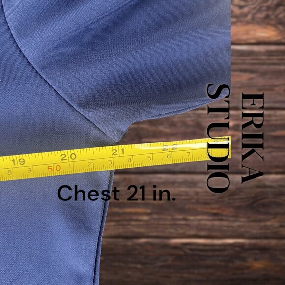 Erika Studio | Vintage Maxi Shift Dress | Blue | L | EUC - Picture 7 of 8